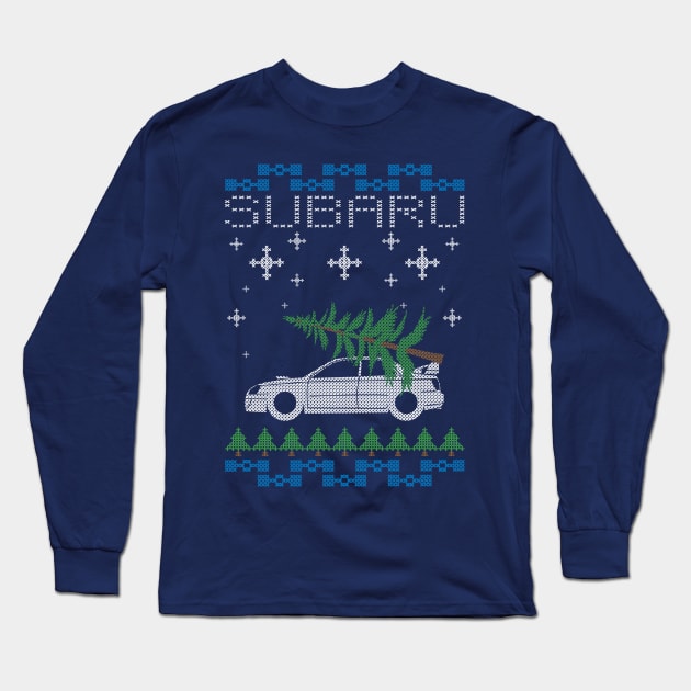 SUBIE IMPREZA XMAS Long Sleeve T-Shirt by HSDESIGNS